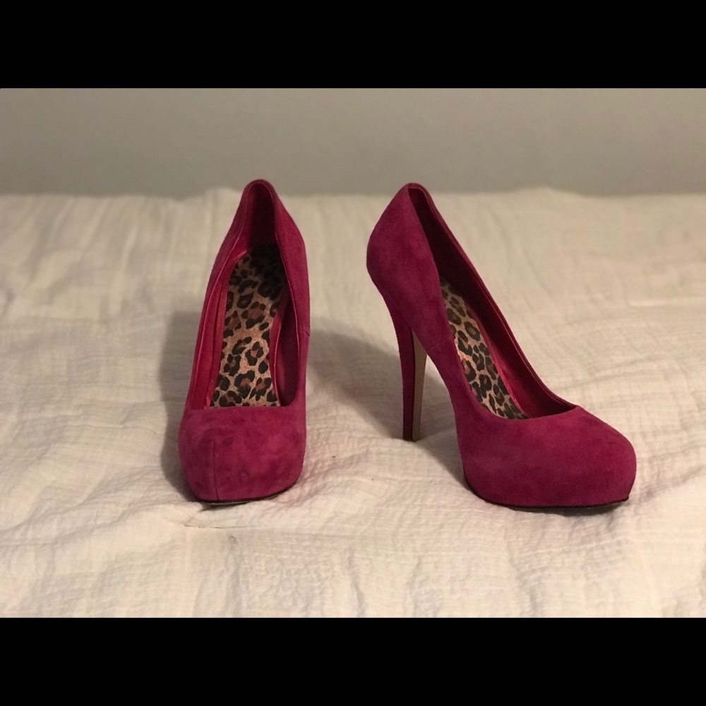 Hot Pink Aldo 5in Platform Heels